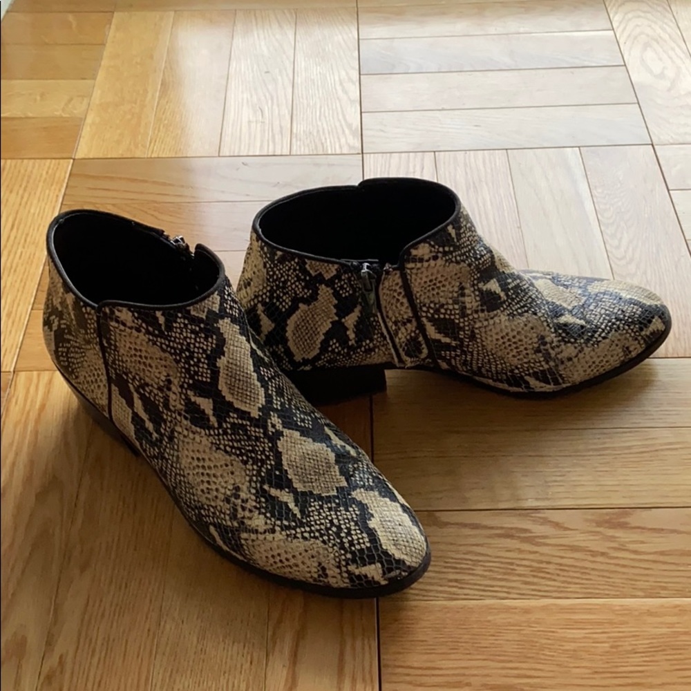Sam Edelman Snake-print Booties - Picture 4 of 8